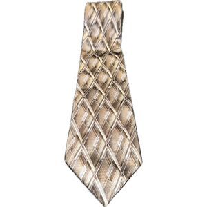 Geometric Pattern Arrow Beige Tie Men’s Necktie Professional‎ Dresswear